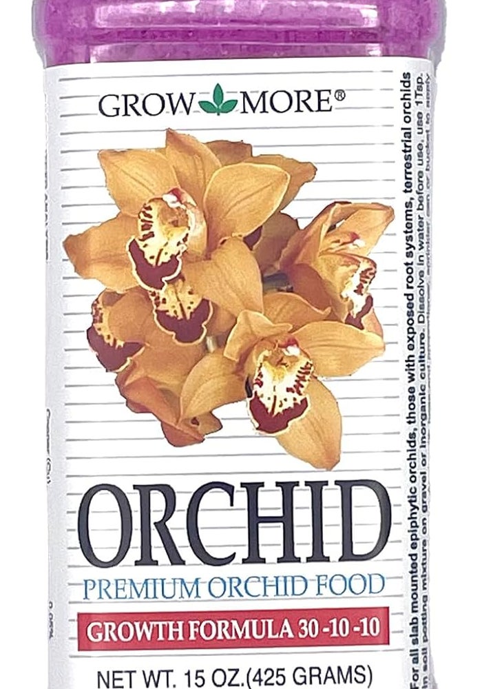 Grow More Premium Orchid Food - 15oz Growth Formula 30-10-10 - Image 1